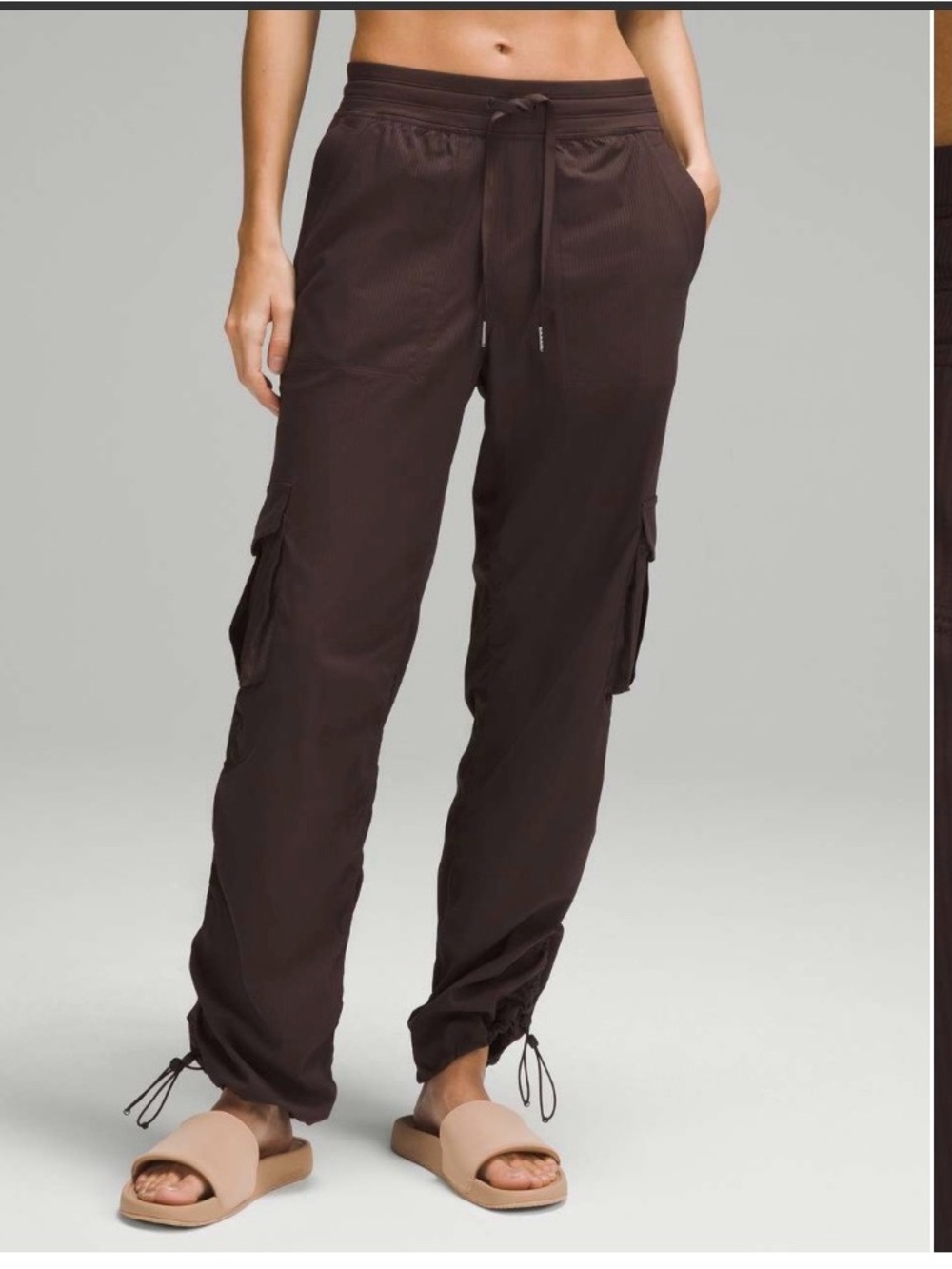 Lululemon Dance Studio Relaxed-Fit Mid-Rise Cargo Pant - Espresso